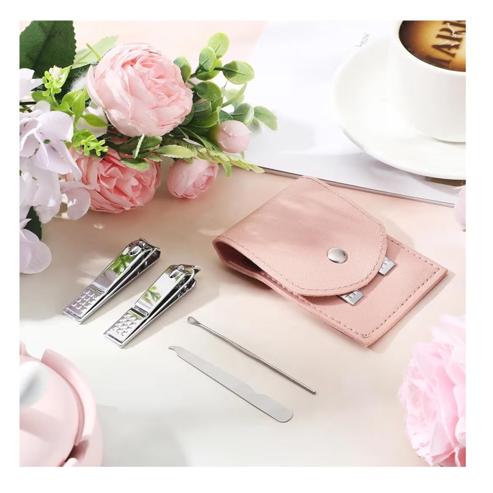 Stainless steel Manicure 4 PC Set with Case (buy now)